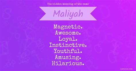 maliyah name meaning